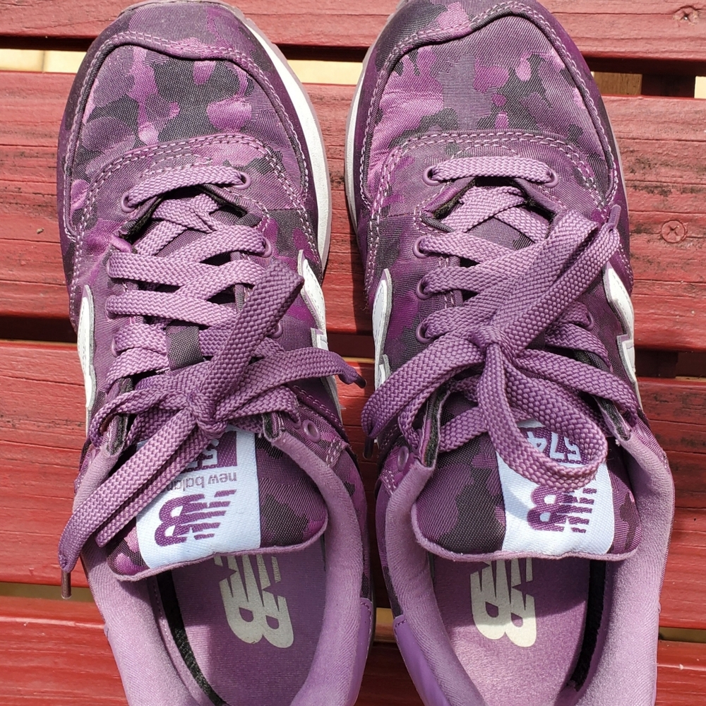 New Balance 574 Purple Camo size 6